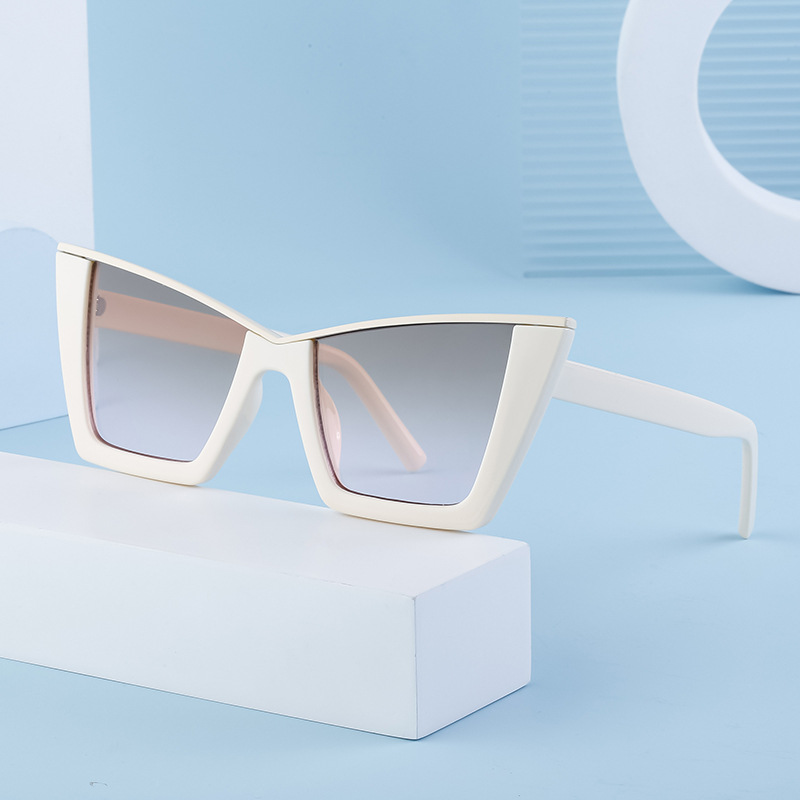 2023新款欧美时尚猫眼墨镜女潮防紫外线太阳镜跨境批发sunglasses详情图3