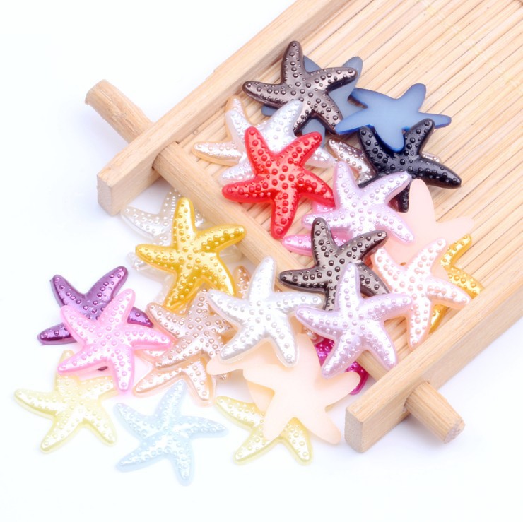 V140 Starfish 19mm ABS imitation pearl direct sales and wholesale from Yiwu factory Item Picture