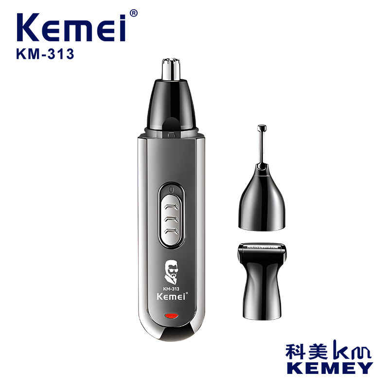 KEMEI Cross-border Electric eyebrow trimmer, multi-functional three-in-one, compact and portable nasal hair cleaner and trimmer