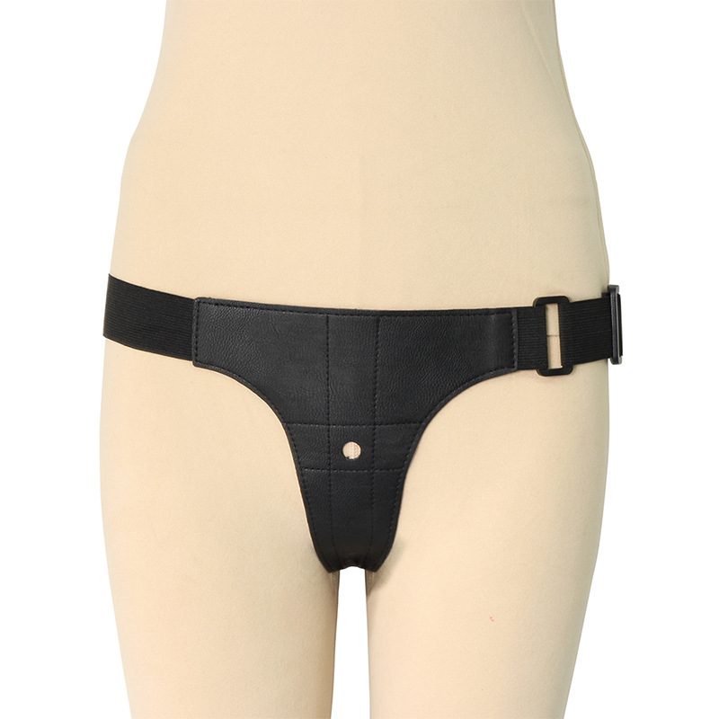 New adult sex toys eyelet men and women wear pants leather pants sexy lesbian wear penis pants wholesale