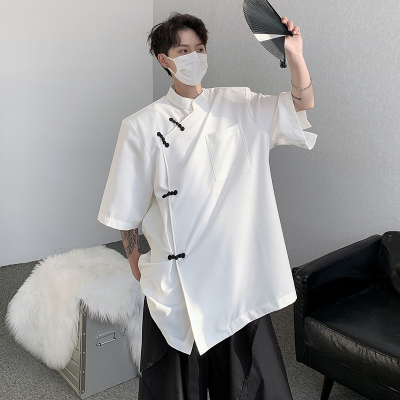 短袖/t恤男士短袖潮流/t恤男士宽松潮流/T恤/冰棉体桖细节图