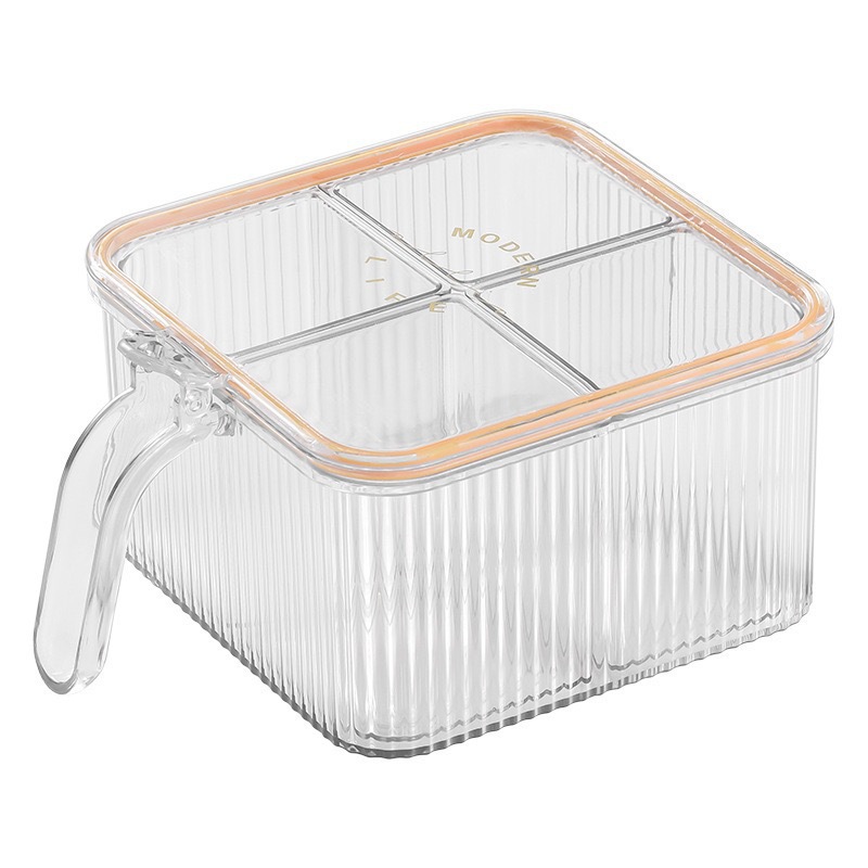The four-compartment detachable and washable kitchen four-in-one seasoning box set Item Picture