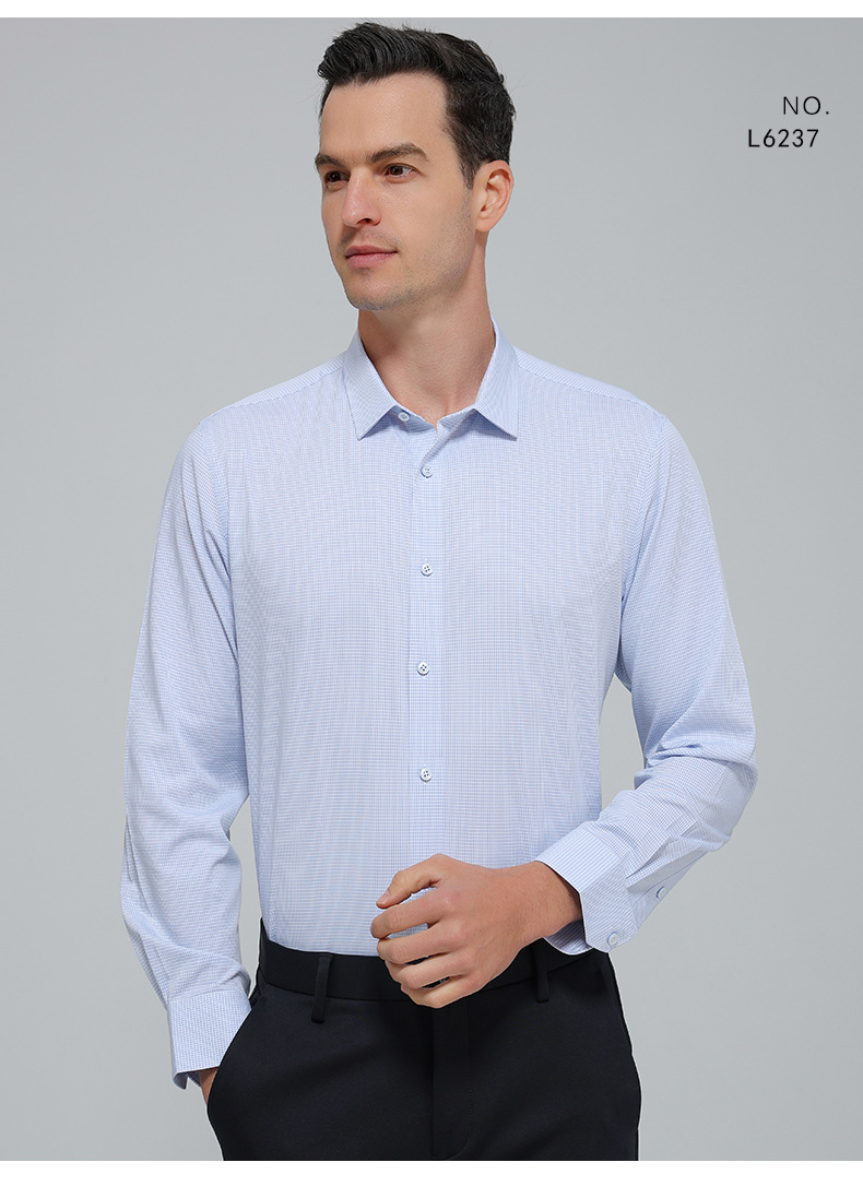 100支三防白色衬衫男长袖新款竹纤维商务男装轻奢高级感男士衬衣详情24