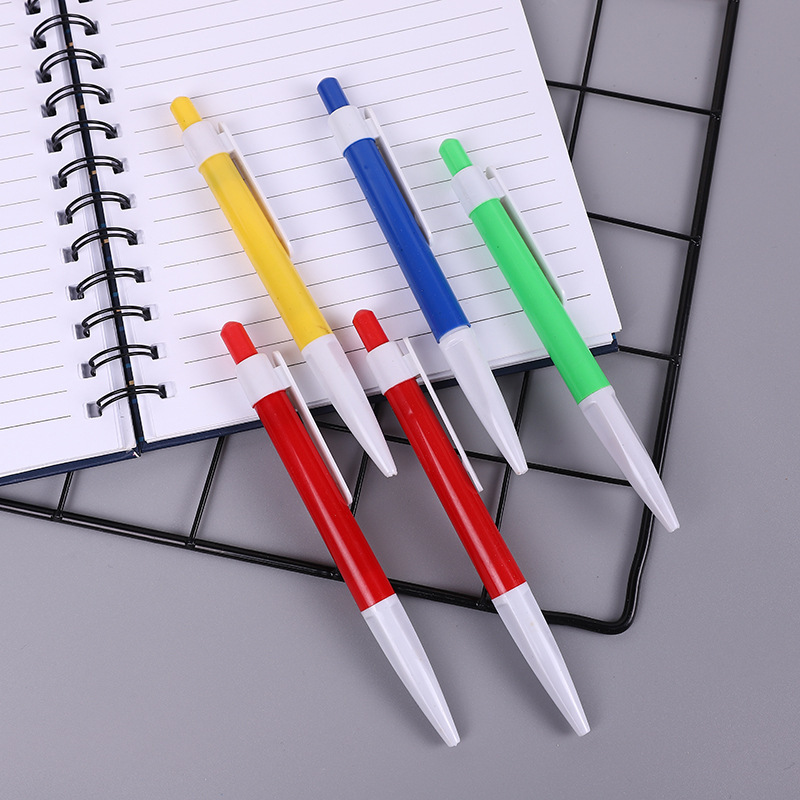 5-piece ballpoint pens in stock, factory direct sales. Cute telescopic pens, student stationery pens, 2-yuan store stationery wholesale details Picture