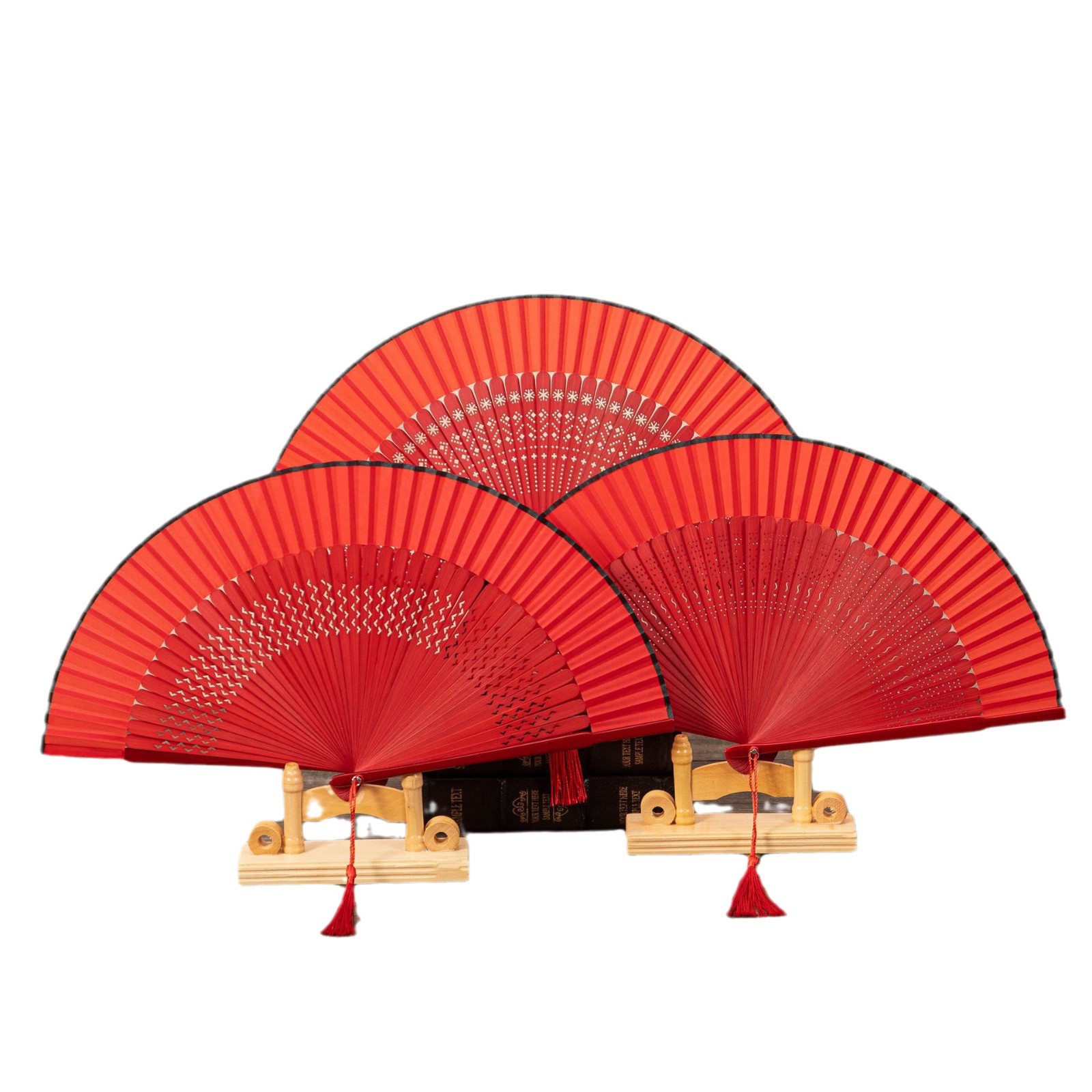 扇子/折扇/折叠扇/团扇/漆扇白底实物图