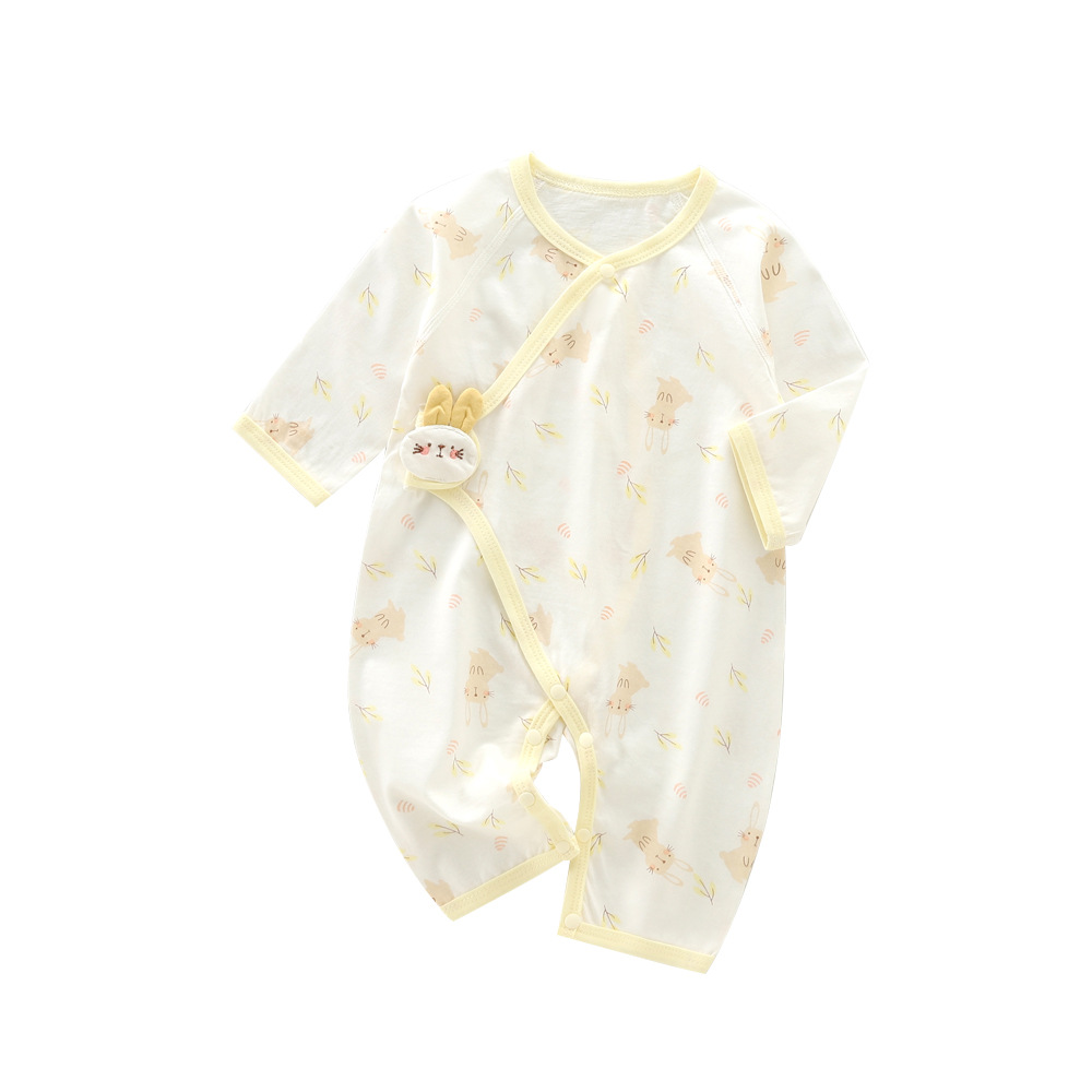 Summer clothes for newborns, baby pajamas, Anyang infant and children's clothing, monk's clothes, pure cotton baby wrap clothes, air-conditioned clothes Item Picture