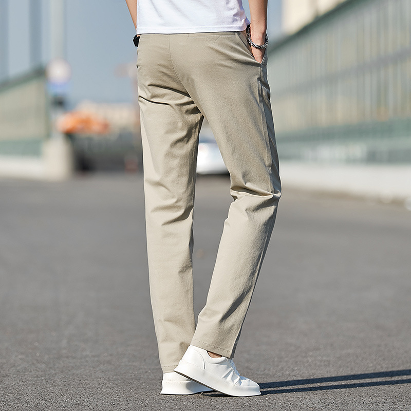 Trousers Men's Casual Trousers Men's Cotton Autumn Winter Trousers Nine Straight Leg Loose Men's Trousers Business Velvet Application Scenario