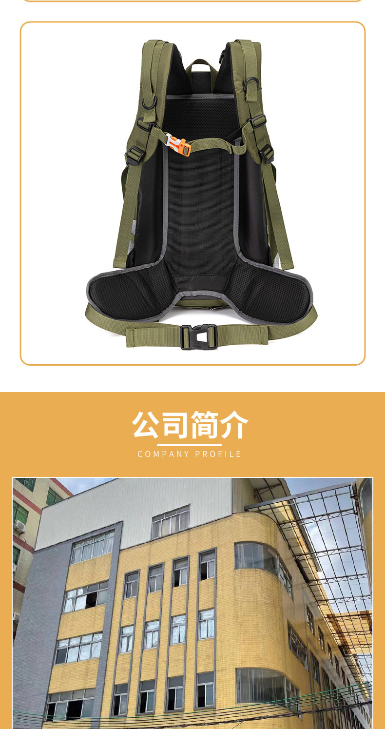 户外登山包大容量双肩包男女通用防水轻便旅行电脑包现货批发详情9