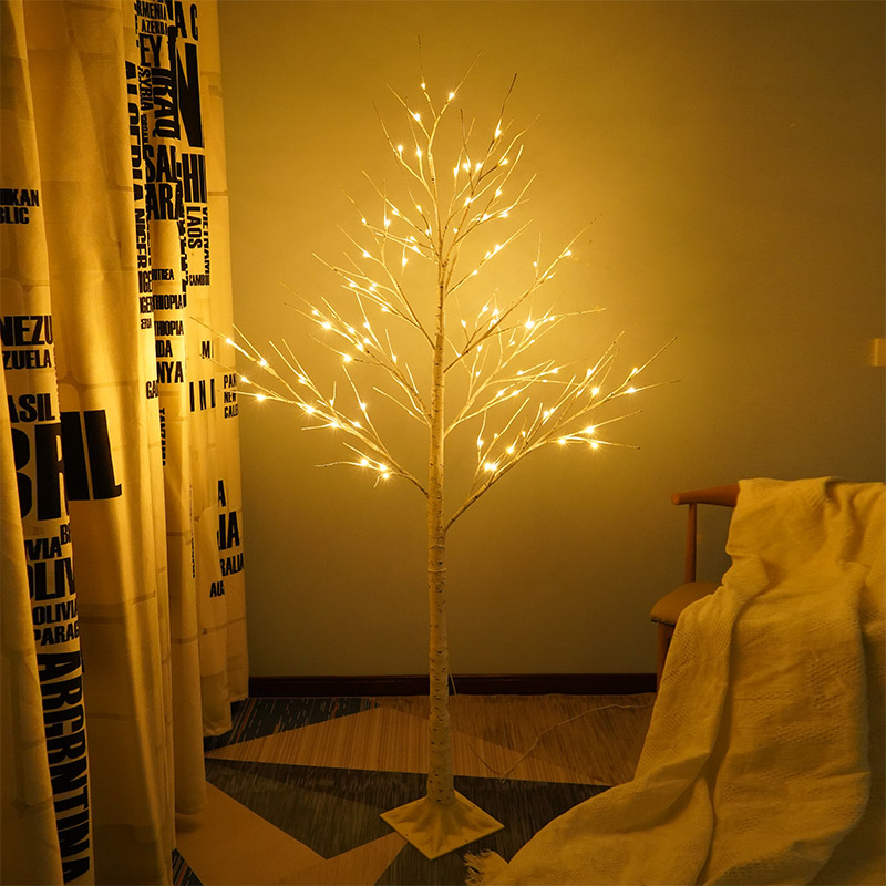 Tree light led Thanksgiving birch tree indoor landscape home decoration light Christmas party scene arrangement luminous tree