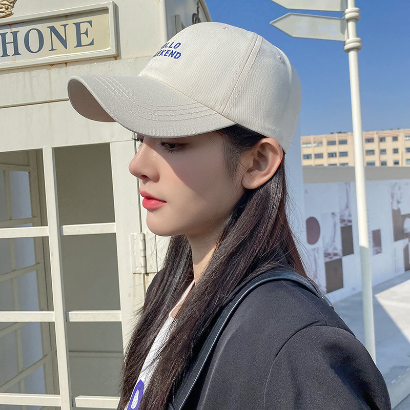 帽子男女情侣刺绣棒球帽韩版百搭鸭舌帽ins学生街头休闲遮阳帽子