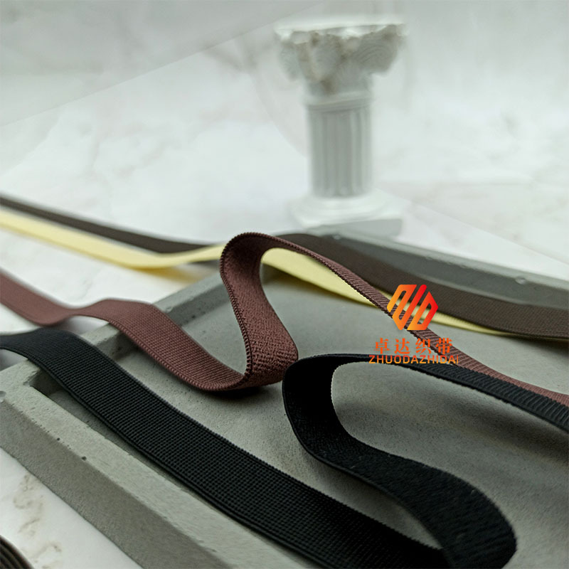 Manufacturers Direct Supply Wig Elastic Accessories Korean Quality Suede High Elastic Ribbon Shoes Clothing Accessories Jin Flat Belt Specification drawing