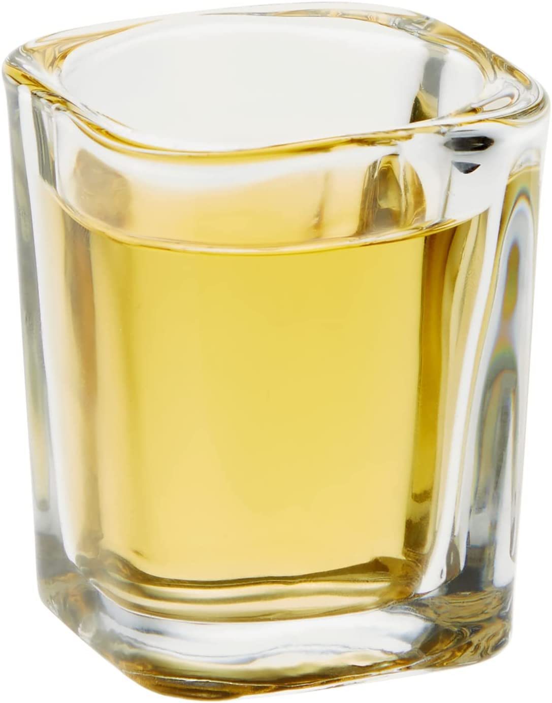 Square thickened glass whisky and vodka spirits glass