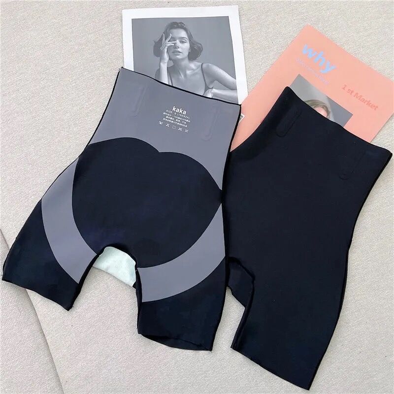 Kaka The Same Authentic New High-Waisted Hip Lift And Thin Boxers Cross Tummy Tuck Without Curling High Stretch Leggings Specification drawing