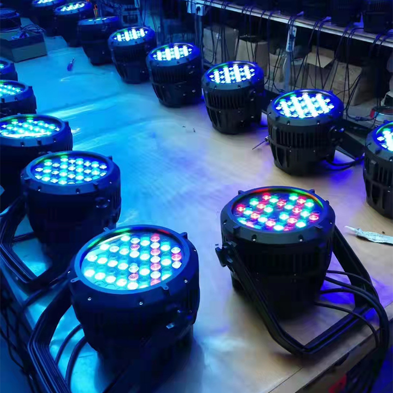 54 waterproof parapet stage lighting LED full-color dyed seven-color outdoor performance scenic area lighting dyed lights Specification drawing