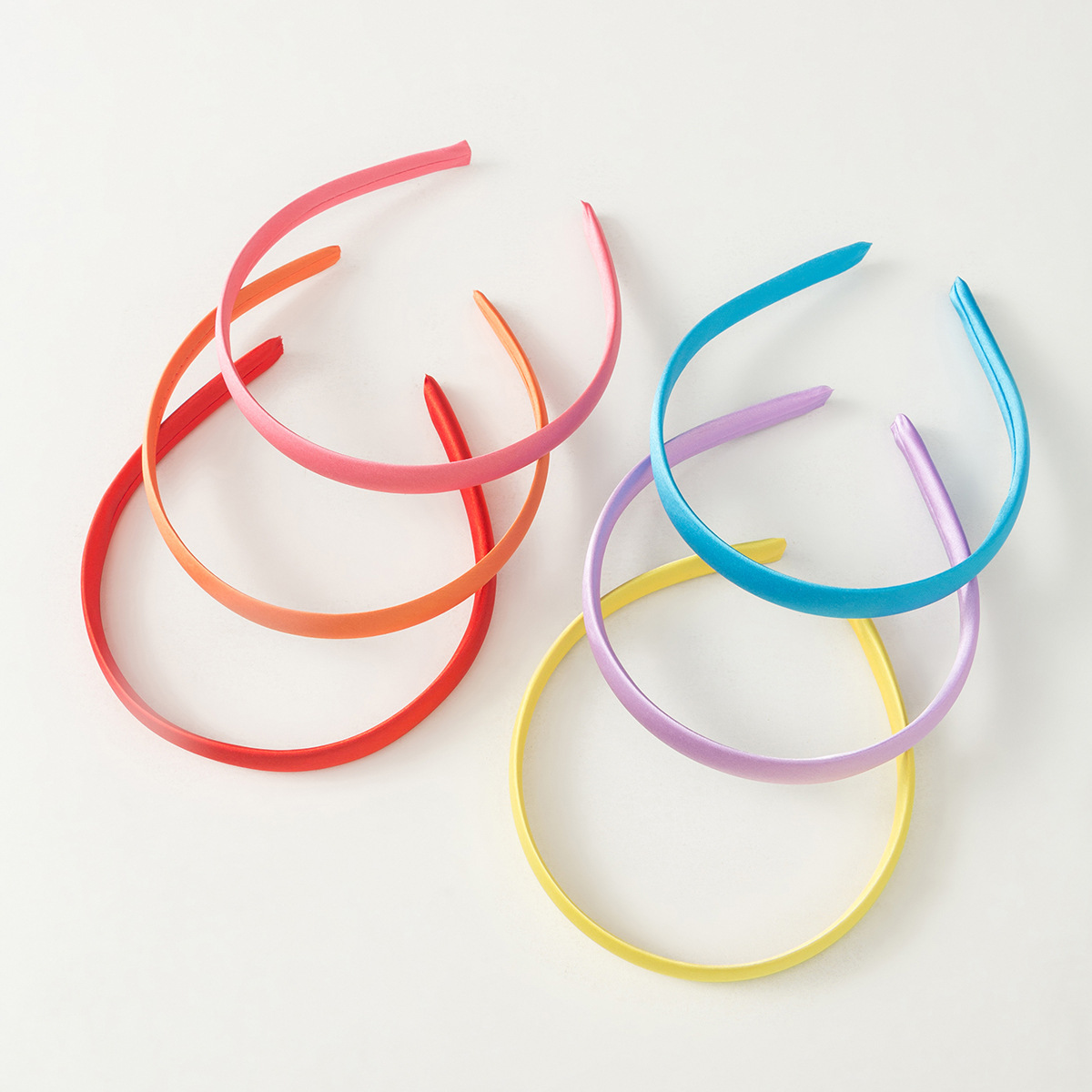 1.5Cm Fashion Candy Color Bag Cloth Plastic Headband Headband Color Ding Set Cloth Headband Diy Manual Accessories Wholesale details Picture