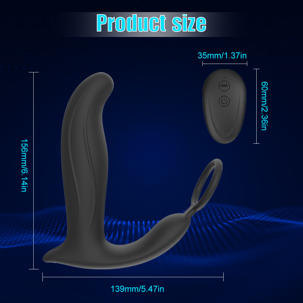 10-frequency peristaltic prostate wireless remote control charging anal plug vibrator for adults Item Picture