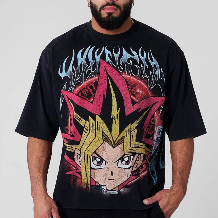 YOUNGLA men's oversized digital direct Print Summer Fitness and sportswear Casual T-shirt details Picture