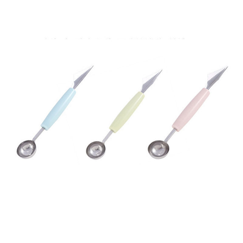 不锈钢挖球器白底实物图