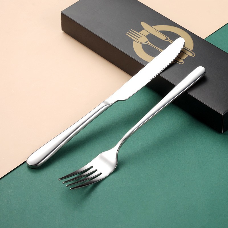 304不锈钢餐具跨境西餐牛排刀叉套装酒店餐刀餐叉不锈钢刀叉礼盒详情图1