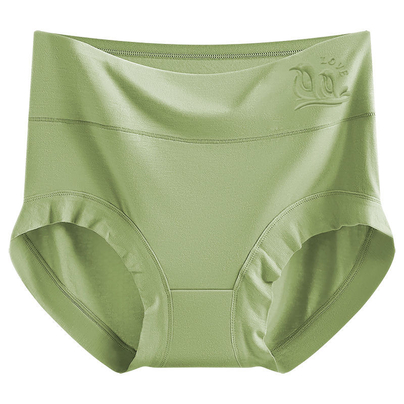 Modal high-waisted women's underwear, women's shaping, antibacterial crotch, loose, plus-size, and chubby girls' triangular shorts Item Picture