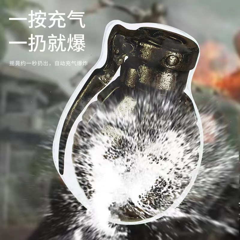 New Year prank bag simulation self-explosion grenade, automatic inflation, popping scare bag, firecrackers, stress-relieving children's toys Specification image