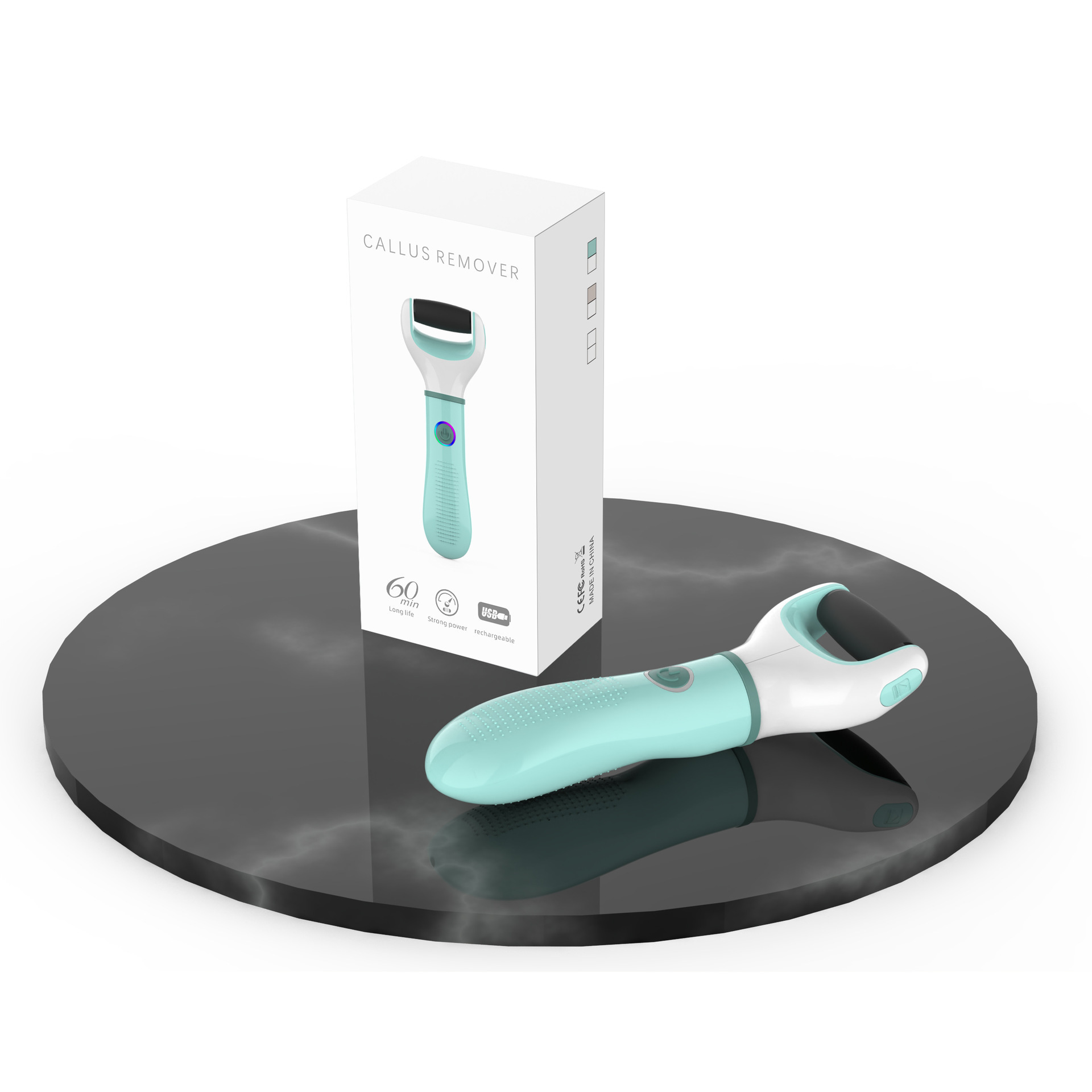 New cross-border electric foot massage device, waterproof, callus-removing, exfoliating, vacuuming and pedicure device, USB charging model Specification image