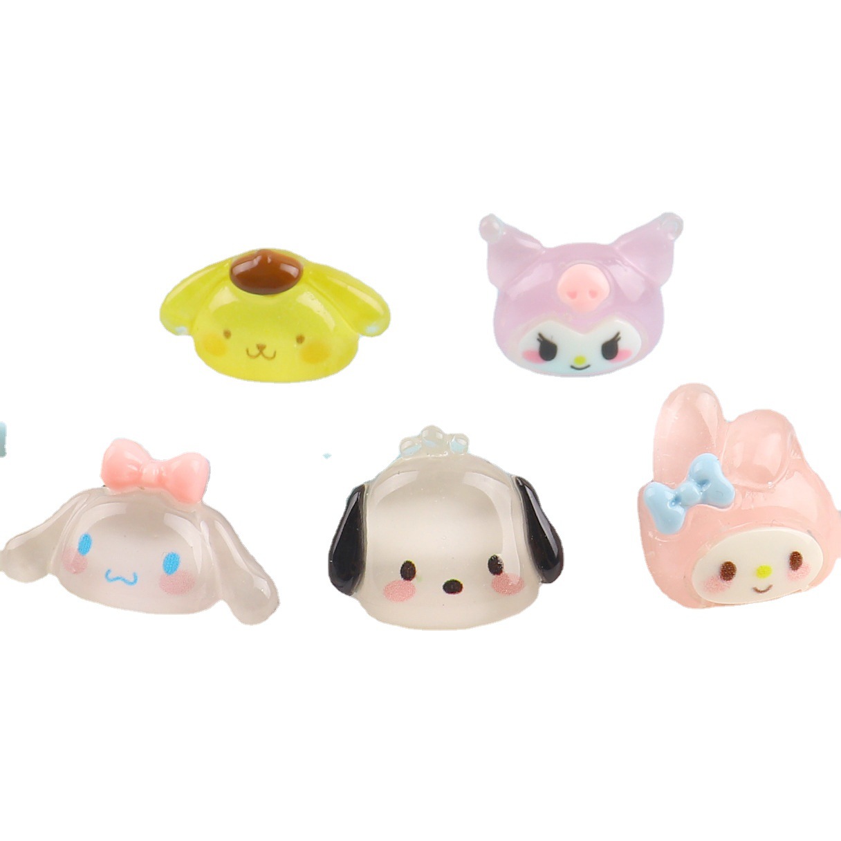 树脂配件/三丽鸥可爱库白底实物图