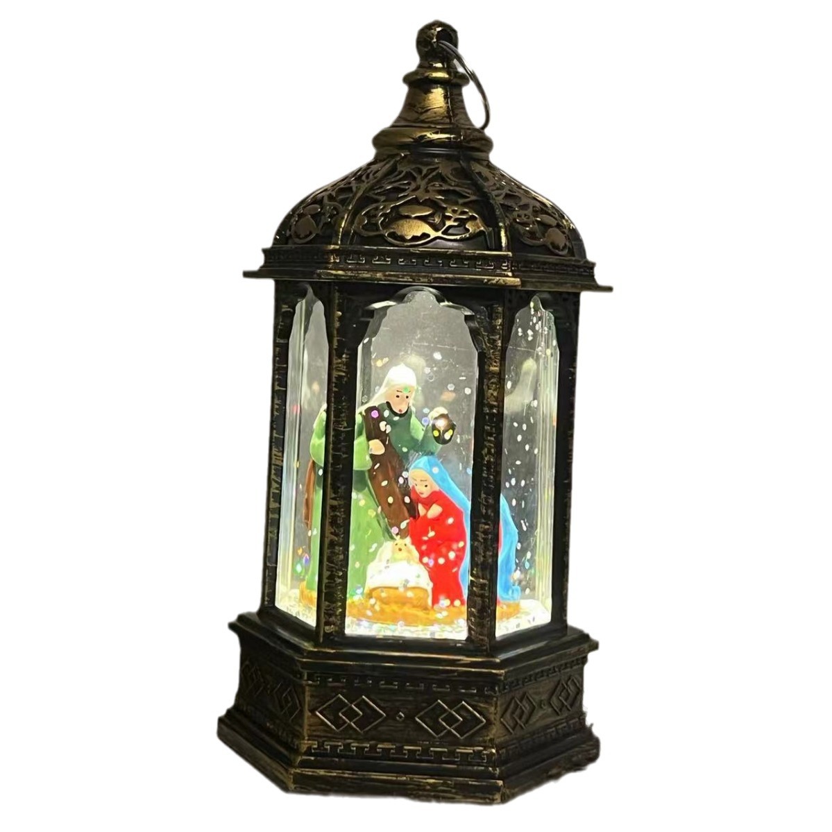 Christmas Decorations Christmas Gifts Nightlight Santa Hex Light Waterflood Christmas Gift Light Item Picture