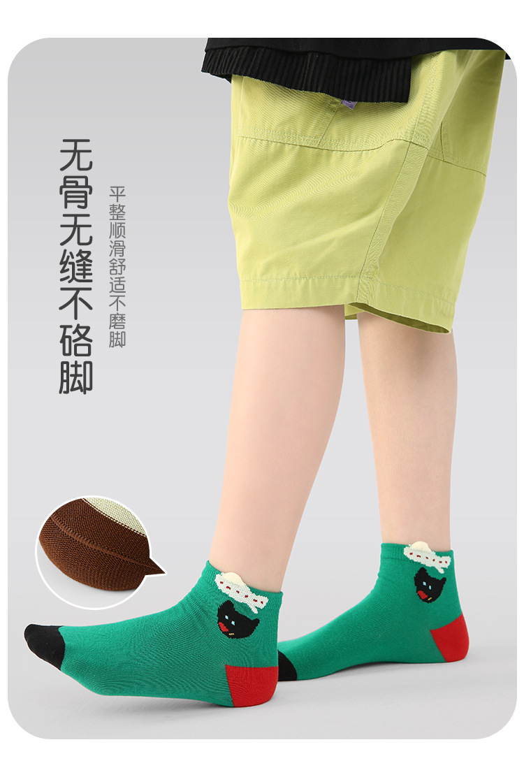袜子地摊一件代发儿童袜子批发动物小镇动物隐形袜浅口网眼船袜棉薄款儿童袜子一件代发详情9