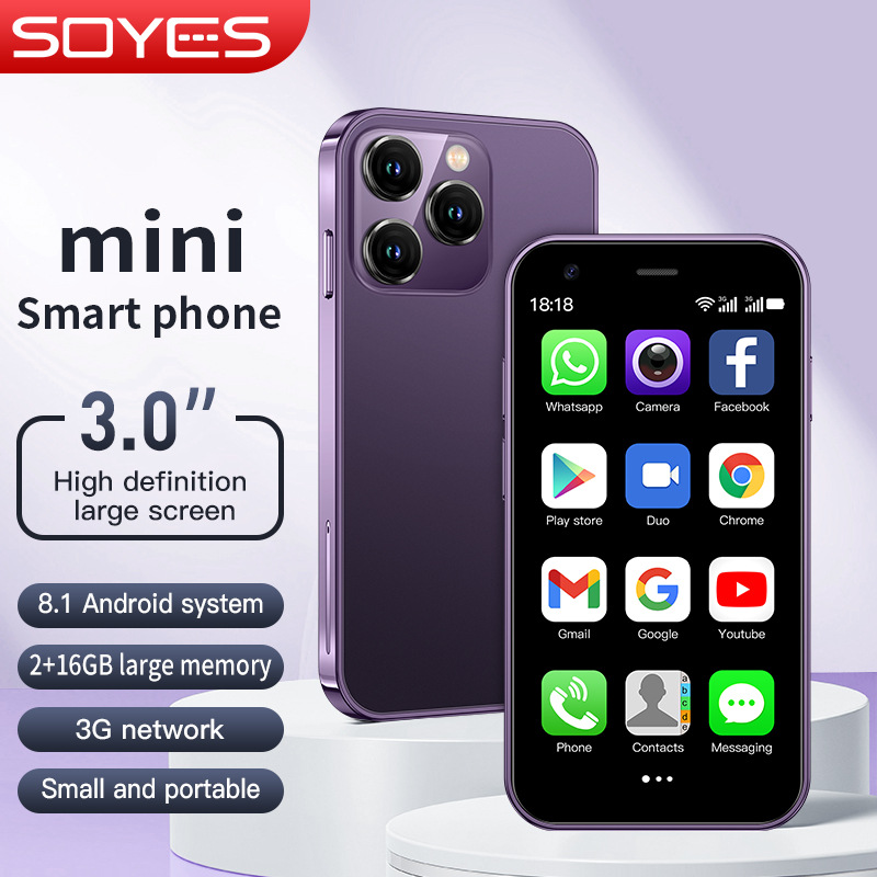 Cross-border hot Android mobile phone pocket smart phone 3G mini phone SOYES XS15 Google International Edition details Picture