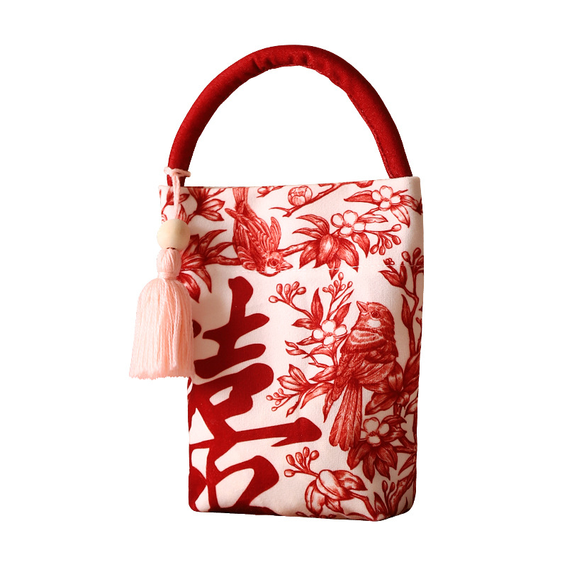 2025 New wedding candy bag, gift bag, candy cloth bag, empty, simple and elegant, specially designed for wedding return gifts Item Picture