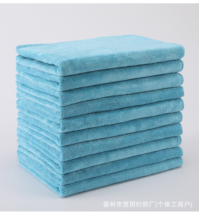 批发毛巾加厚吸水超细纤维足疗按摩美容院专用logo头发家居详情22