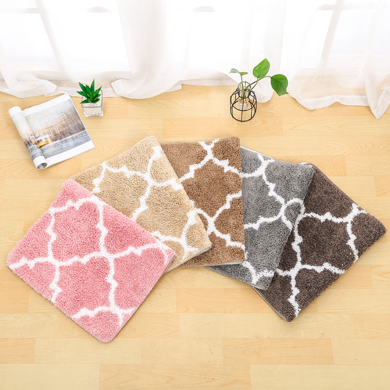 厂家直销外贸批发超纤浴室卧室客厅地垫吸水防滑简约面料舒适亲肤