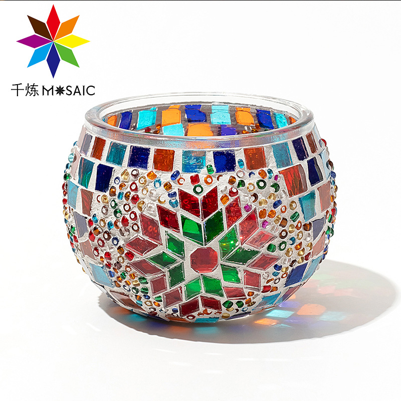 Wholesale of Qianlian Turkish lamps, Mosaic glass candlesticks, wedding gifts, romantic ornaments, and European-style home furnishings Application Scenario