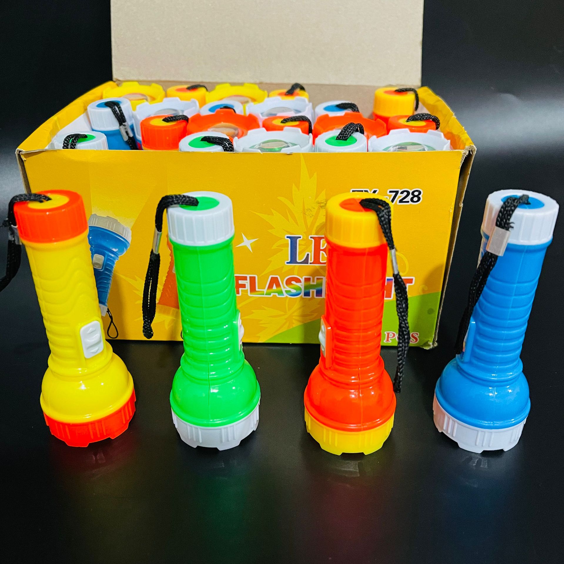 【1-11区】 ZY-728 24/盒 1440/件 塑料迷你强光小手电筒礼品 LED户外钥携带创意手电1元百货批发