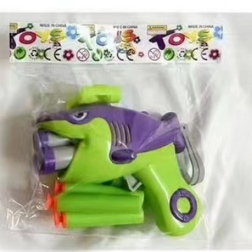 Tiktok Radish Shark toy gun Children's toy 3D mini space pistol Male girl Soft shot Soft shot gun Radish Shark Soft shot gun Radish Shark toy Application Scenario