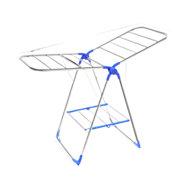 不锈钢晾衣架落地折叠室内家用阳台凉衣服晒架婴儿挂晒被子杆包邮