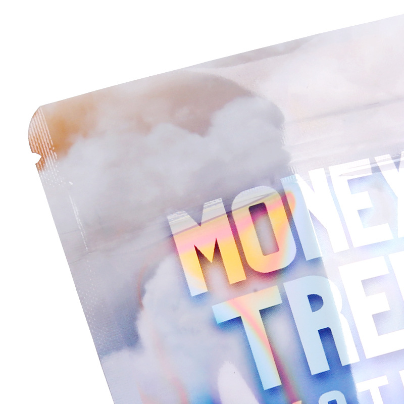 Laser film packaging bags, European and American cross-border cookise bags, rainbow film self-standing and self-sealing bone bags, aluminum foil sealed bags Application Scenario