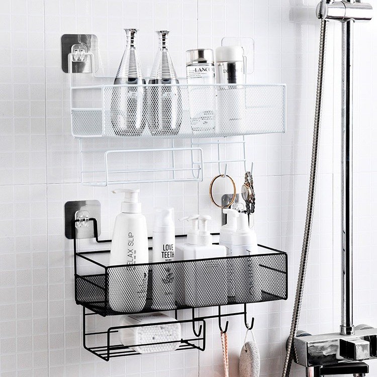Perforation-Free Bathroom Storage Shelf Dorm Bathroom Good Kitchen Wall Storage Shelf