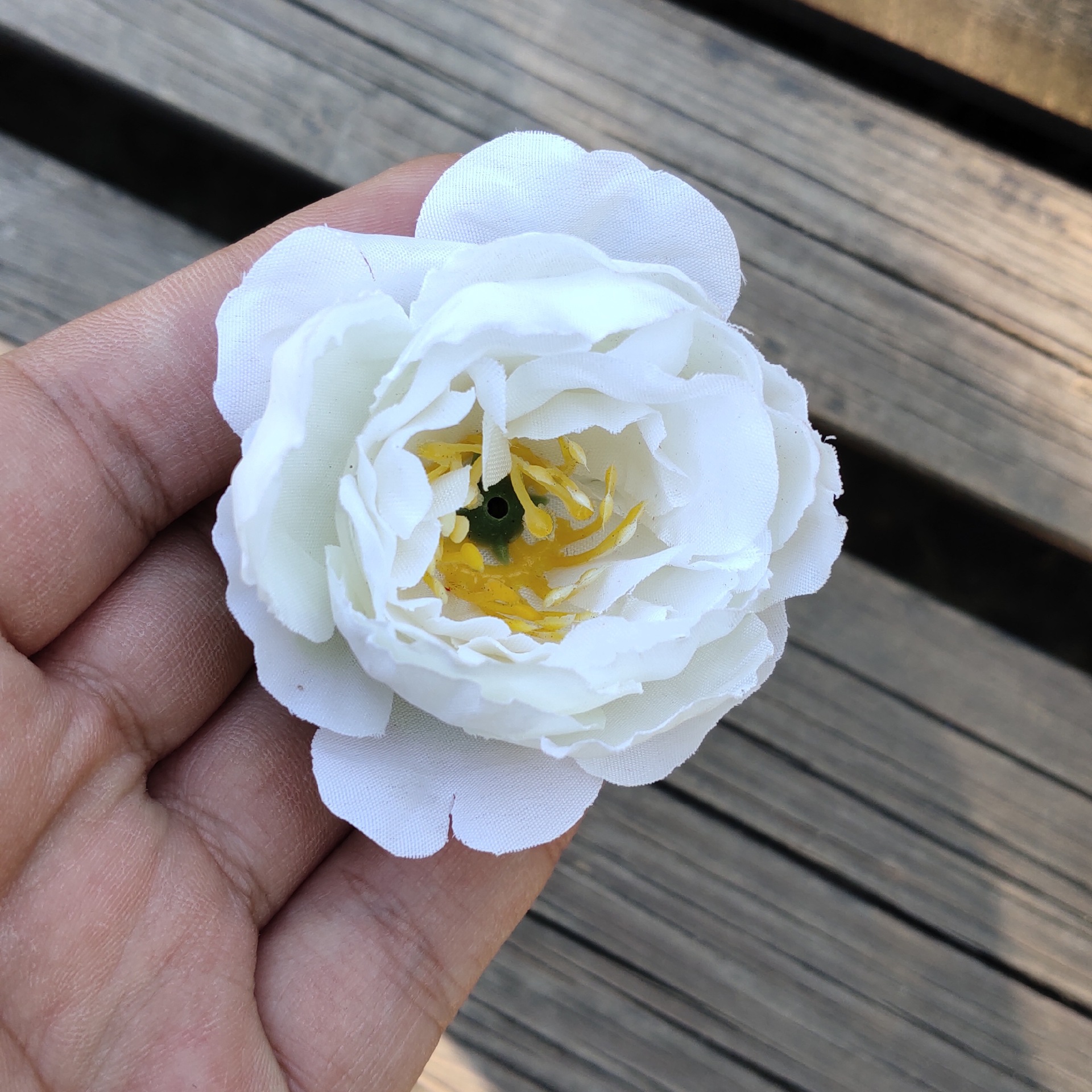 Exquisite peony flower head simulation flower head, wedding road leading flower row base flower material, small peony flower head for home decoration Specification image
