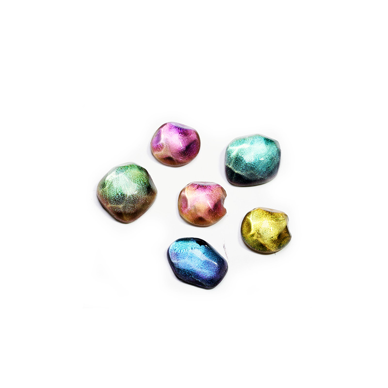 Cross-border exclusive new magnetic chameleon box nail art accessories, makeup and eyeshadow 3D crystal cat's Eye powder Item Picture