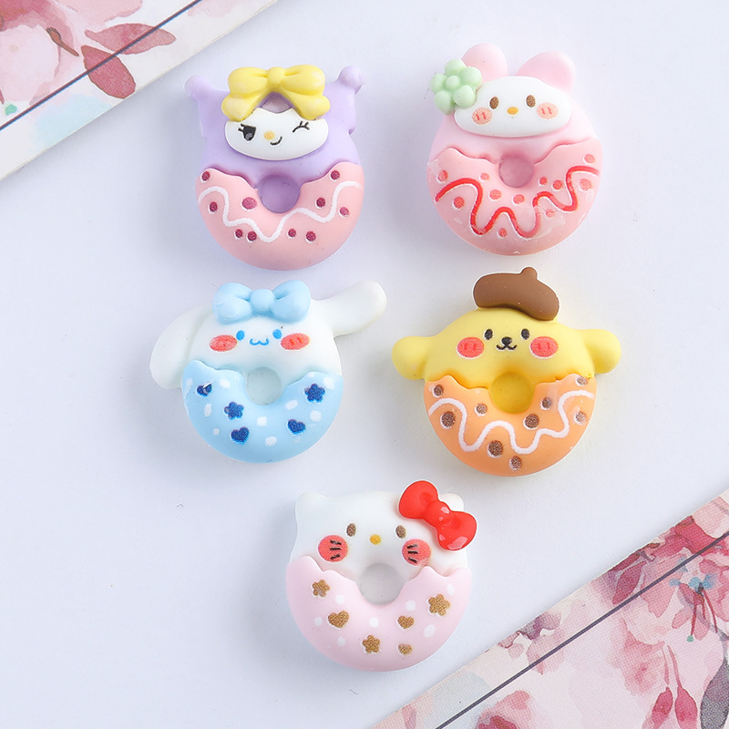 Resin Accessories Donut Diy Mobile Phone Case Water Cup Toy Patch Car Storage Box Shoes Clothing Headwear Materials Specification drawing