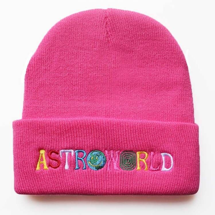 Europe and the United States new letter Astroworld embroidery knitting caps men's and women's woolen hats head hip hop hat foreign trade supply