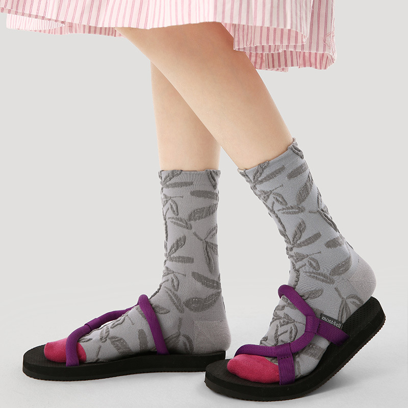 Renaissance original women's socks Spring and Summer retro relief socks mid-calf socks Artistic Instagram Trendy socks for women Specification image