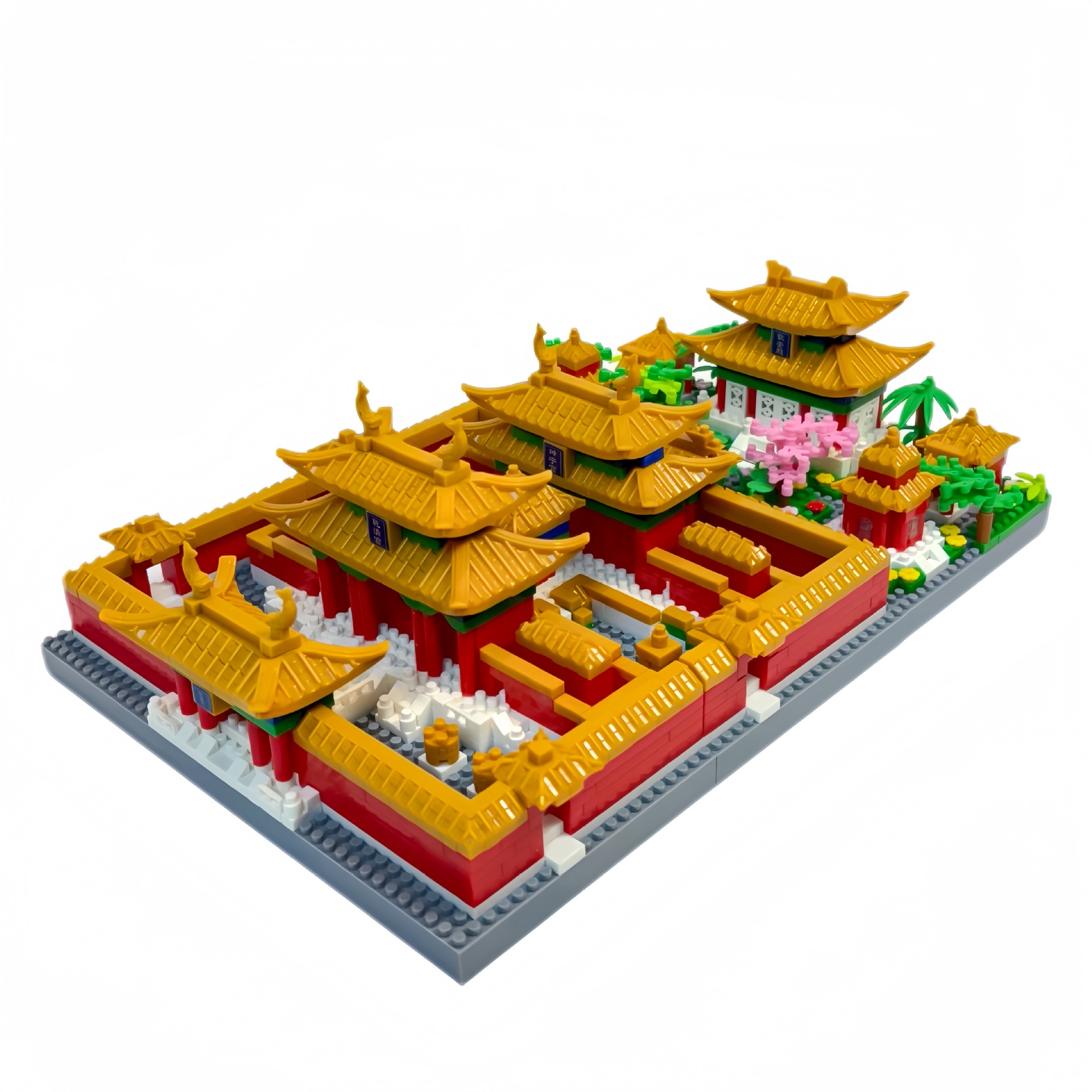 The three-in-one Chinese architectural micro-particle building block toy of the Forbidden City is a highly challenging and educational building block toy compatible with Lego Item Picture