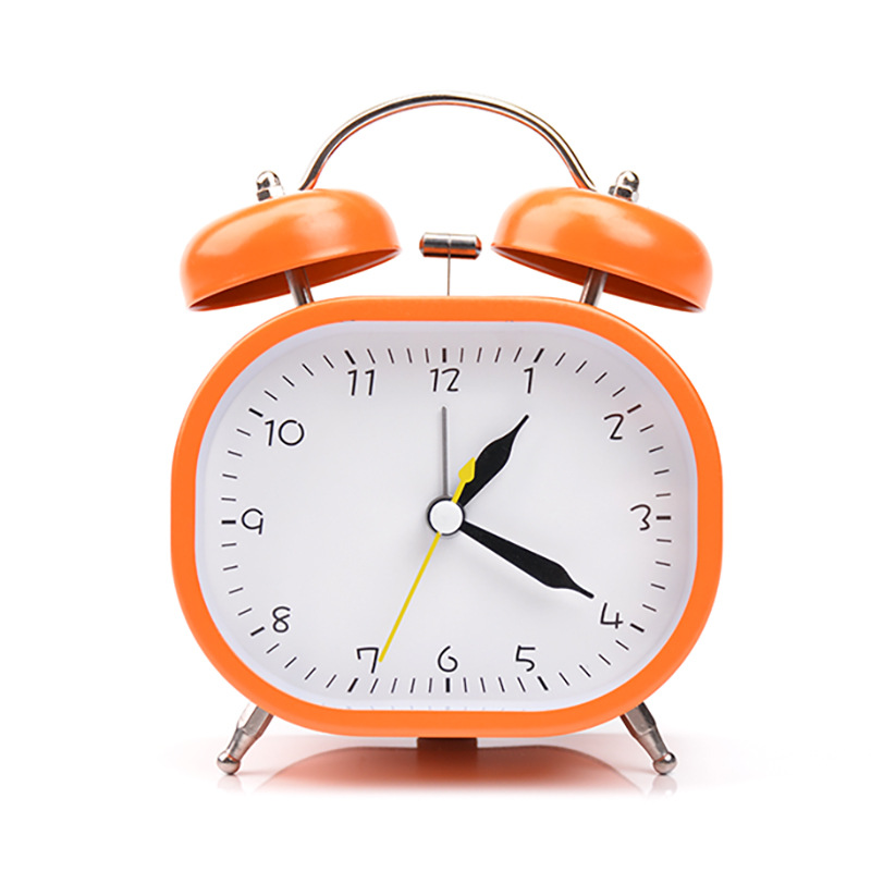 Alarm Clock For Students Alarm Clock For Children Mechanical Metal Ringing Bell Digital Silent Nightlight Bedroom Desk Clock Clock Item Picture