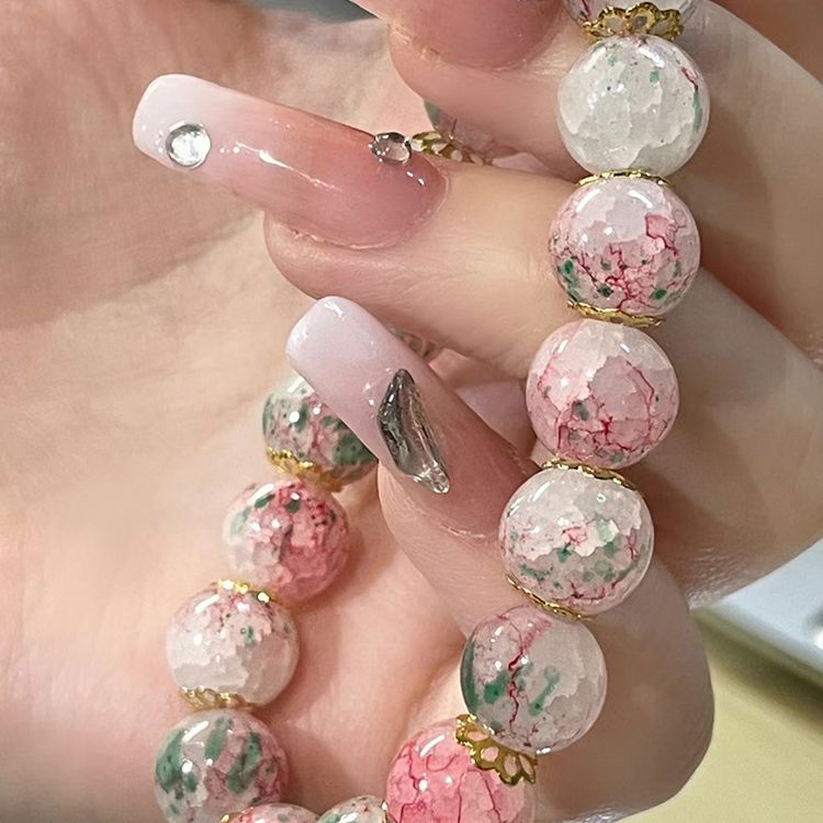 Chinese Style Autumn Limit Flower Room Story High Appearance Level Color-Changing Bracelet Female Komori Bracelet Glazed Jewelry Wholesale details Picture