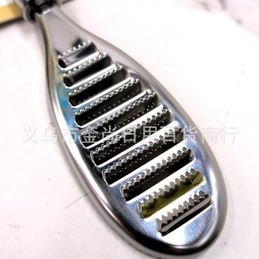 Stainless steel fish scale ginger paste fish scale remover, fish scale removal tool, household special knife for removing scales and killing fish, scale brush Specification drawing