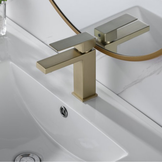 Stainless steel bathroom, washbasin, cold and hot single faucet, custom-made mirror stand, wall-mounted, no need for drilling