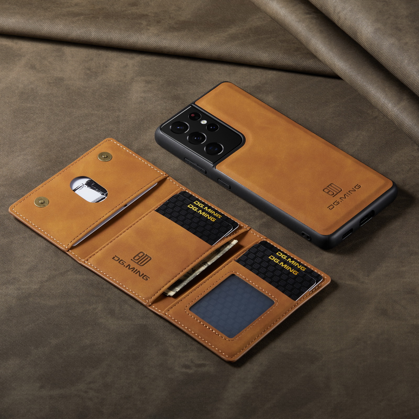Factory Direct M2 for Samsung S21 Ultra Magnetic card phone case S23 Ultra protective leather case Application Scenario
